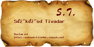 Sükösd Tivadar névjegykártya